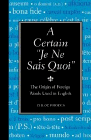 Amazon.com order for
Certain Je Ne Sais Quoi
by Chloe Rhodes